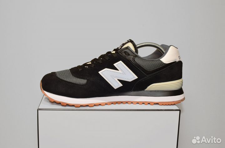 New Balance 574 (41-46, Черно-белые)