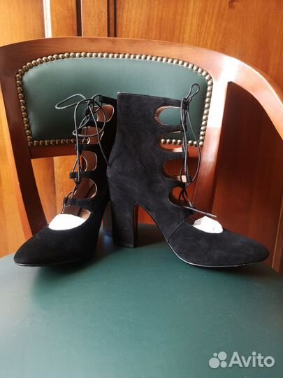 Ботильоны замшевые женские