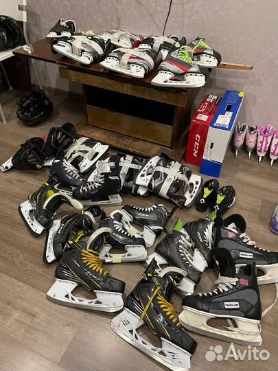 Коньки хоккейные CCM, Bauer и фигурные коньки