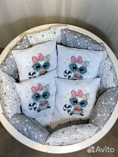 Бортики в детскую кроватку новые