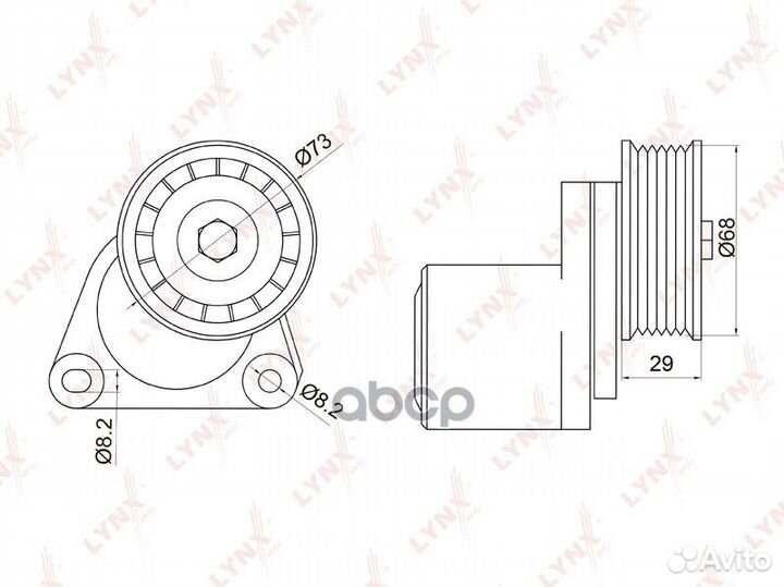 Натяжитель ремня навесного оборудования 0,562 P