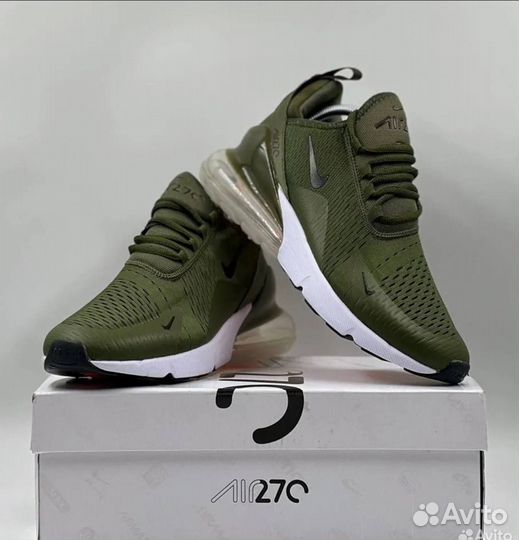 Nike air max 270 зелёные бел. подошва разм. 44