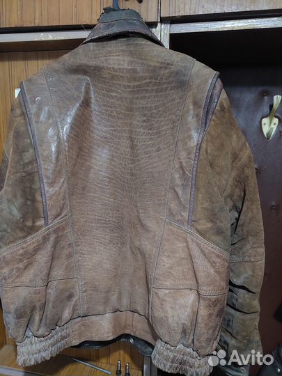 Кожаная куртка мужская