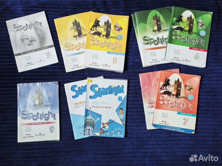 Spotlight 5, 7, 8 учебник и рабочая тетрадь
