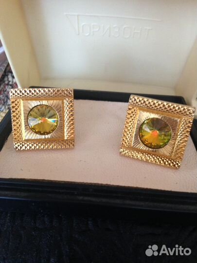 Запонки СССР из прошлого века, винтаж