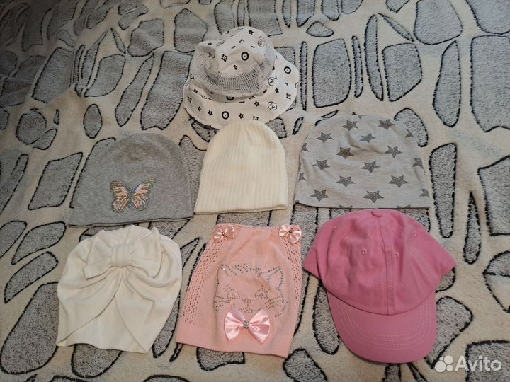 Шапки, Панама, кепка, тюрбан для девочки до 1 года