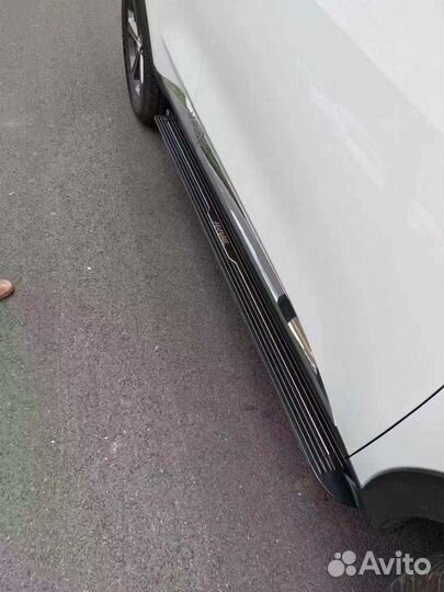 Подножки пороги аллюминиевые Haval F7 / F7x