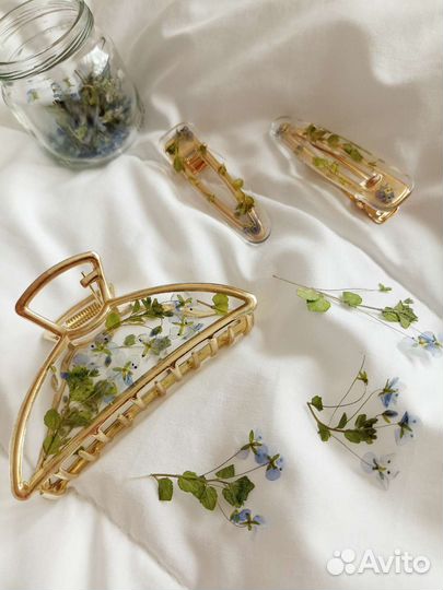 Крабики, заколки(клик-клак) из эпоксидной смолы