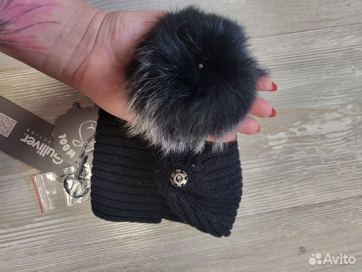 Шапка зимняя для девочки 52 54