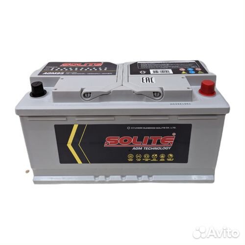 Аккумулятор Solite AGM95L (95Ач, 850А)