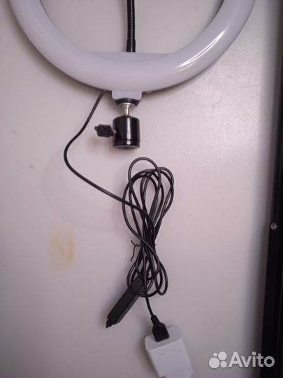 Кольцевая лампа для селфи 25 см + штатив 2 метра