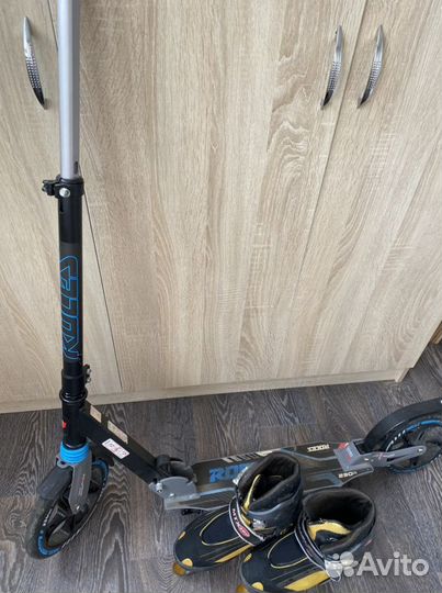 Самокат взрослый и ролики актуально