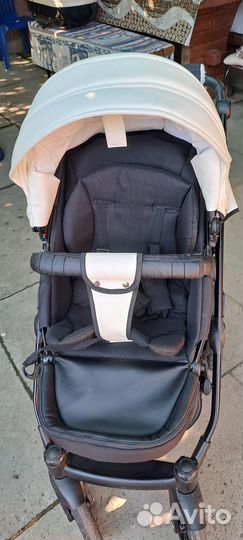 Детская коляска 2 в 1 эко кожа