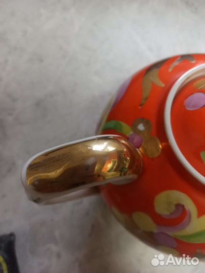 Чайник доливочный гигант 4.5 л фарфор Дулево СССР