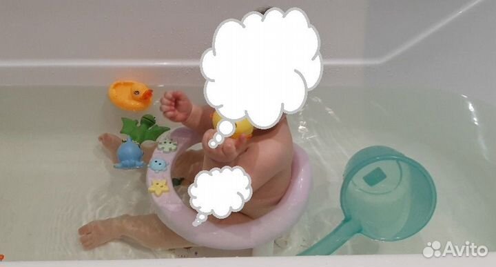 Набор для младенца; ванна и стульчик (на присосках