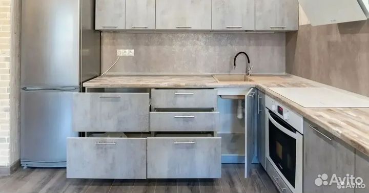 Кухня на заказ угловая и прямая