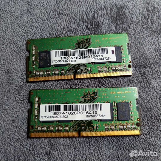 Оперативная память sodimm Samsung DDR4 16gb (2x8)