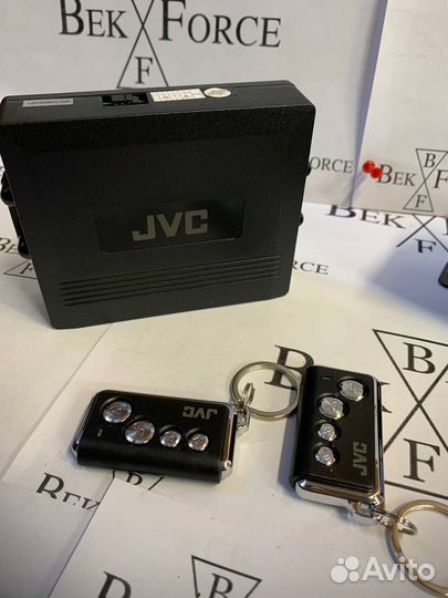 Авто сигнализация JVC 911 два пульта с установкой