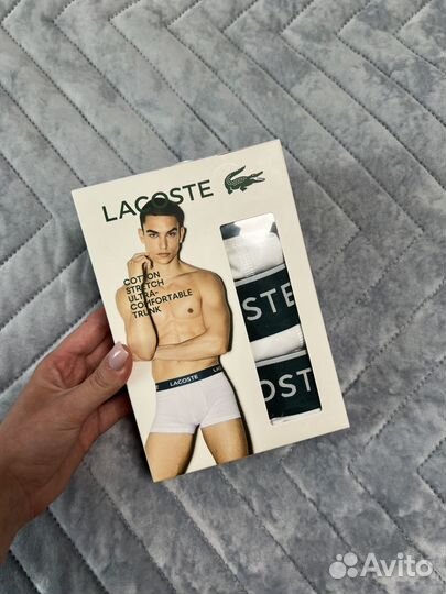 Трусы мужские боксеры Lacoste оригинал XL