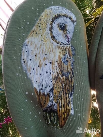 Варежки с ручной росписью