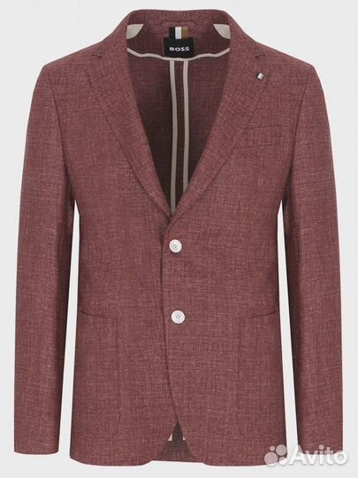 Пиджак изо льна и шерсти Boss