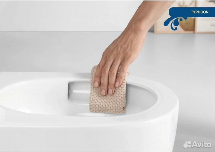 Унитаз подвесной безободковый Sole Typhoon