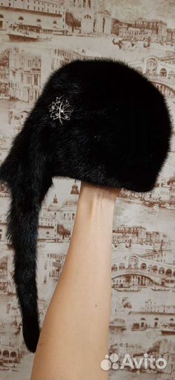 Норковая шапка женская