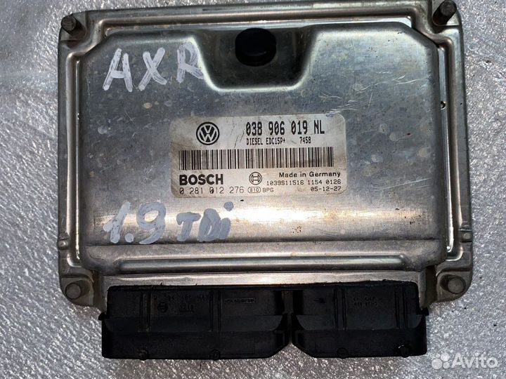 Эбу 038906019NL Skoda Fabia 1.9tdi AXR