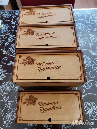 Коробка подарочная деревянная