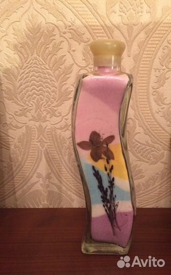 Бутылка с цветным песком