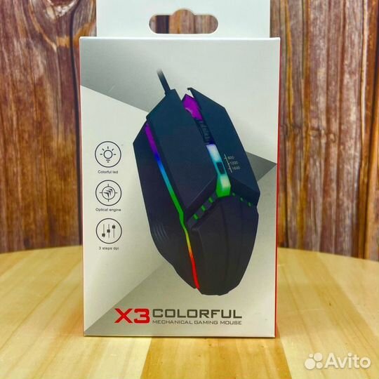 Мышка игровая X3 colorful