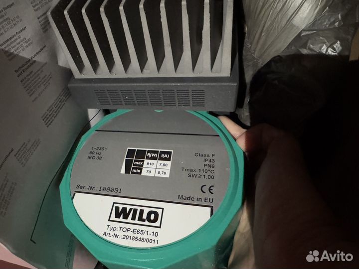 Насос wilo top e65/1-10