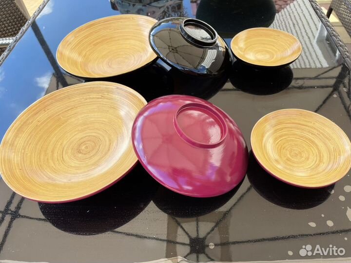 Набор посуды бамбук