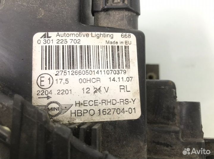 Фара 0301225702 Mini Clubman (2007-2010)