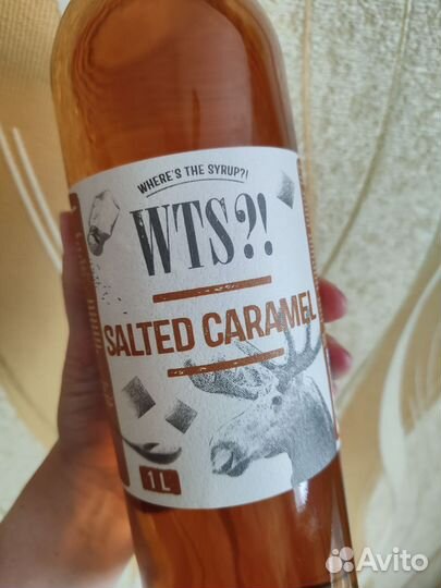 Сироп WTS 1л, соленая карамель, клубника