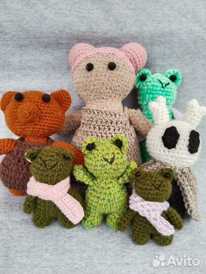 Разные вязаные игрушки