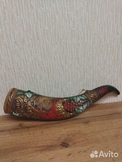 Сувенир из Грузии-Рог из глины