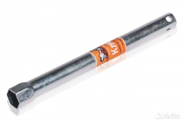 Ключ свечной трубчатый с резиновым фиксатором 21*2