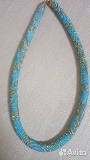 Лариат, жгут из бисера