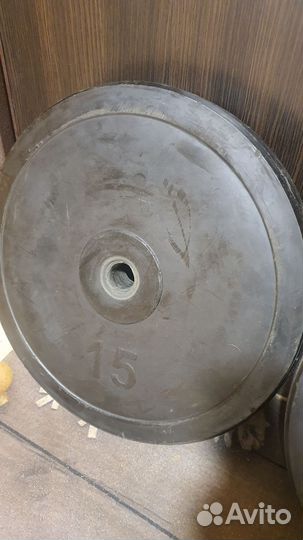 Блины для штанги 15 кг 2 шт