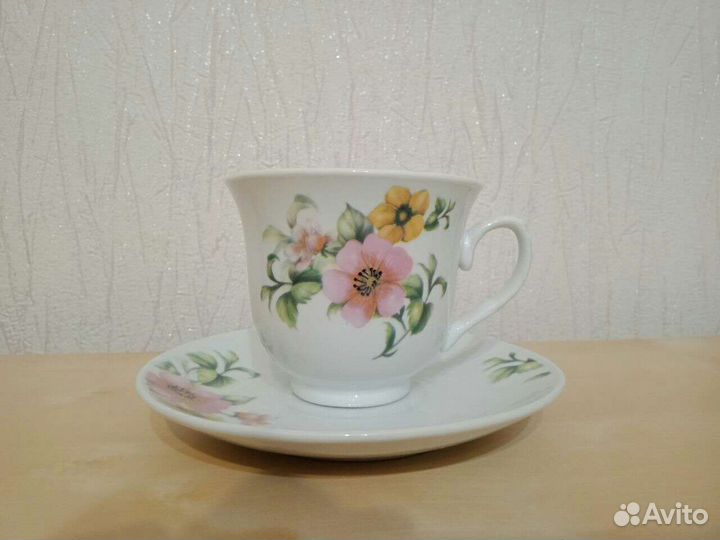 Чашка с блюдцем чайная пара