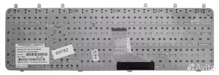 Клавиатура HP Pavilion DV7-1140ES серебристая, OEM