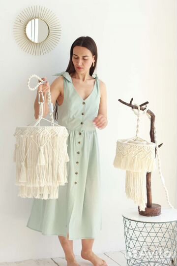 Абажур светильник макраме