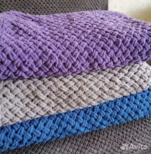 Плед из alize puffy