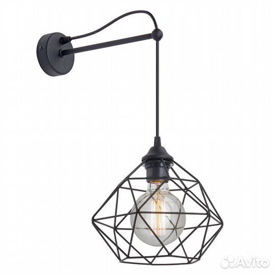 Бра vitaluce Louise 1х60Вт Е27еталл черный