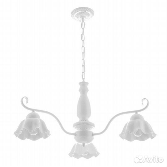 Люстра 'Лукреция' 3хЕ27 40Вт белый 69х69х37-72 см