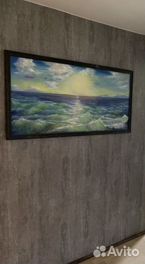 Морской пейзаж (картина-масло)