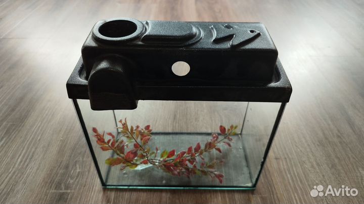 Аквариум с крышкой 10 л с фильтром