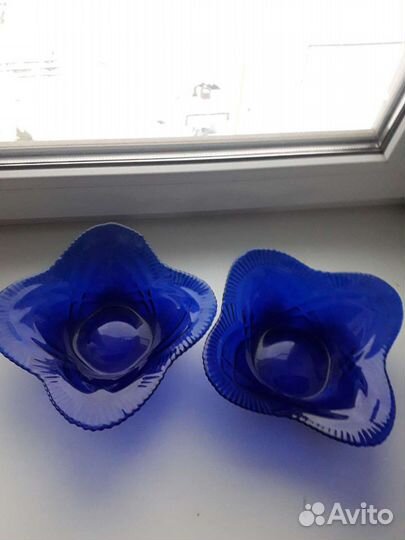 Ваза цветное стекло СССР