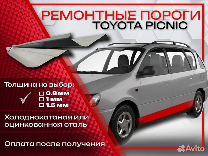 Ремонтные пороги на Toyota Picnic